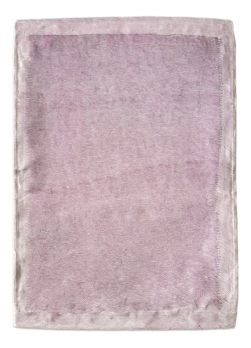 Score No2507, 2025, ink on aluminium, 46 × 33 cm