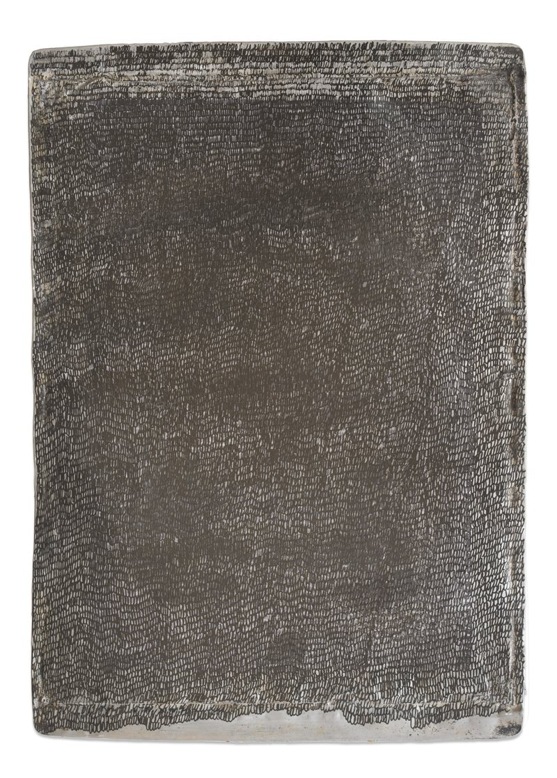 Score No2508, 2025, ink on aluminium, 46 × 33 cm