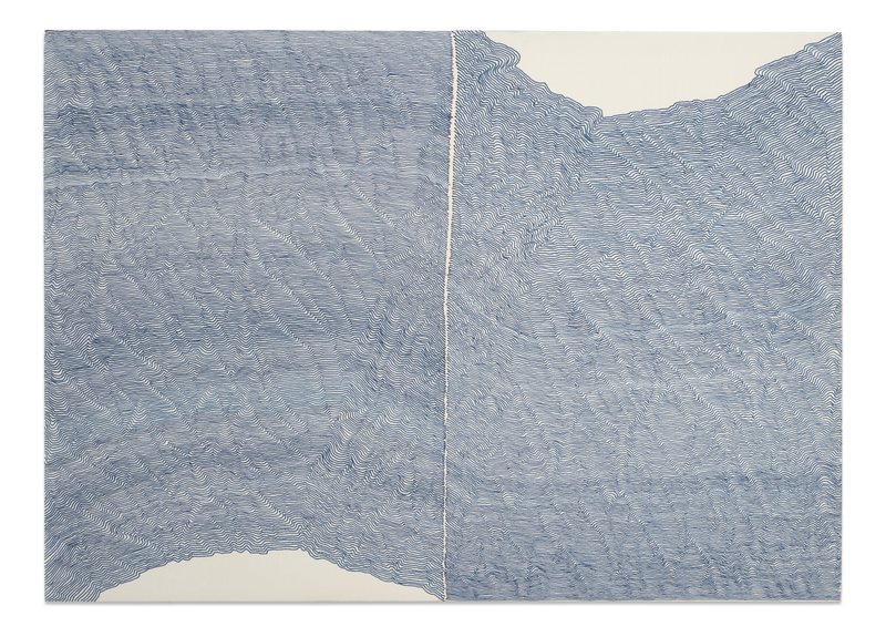 Score No2512, 2025, ink on mdf, 30 × 42 cm